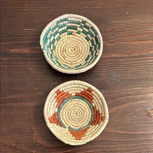 Native American Navajo Handwoven Decorative Basket Set